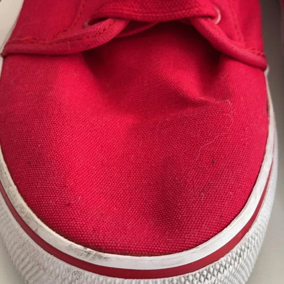 Levi’s Mens Red Canvas sneakers shoes size 7.5 - Picture 12 of 12